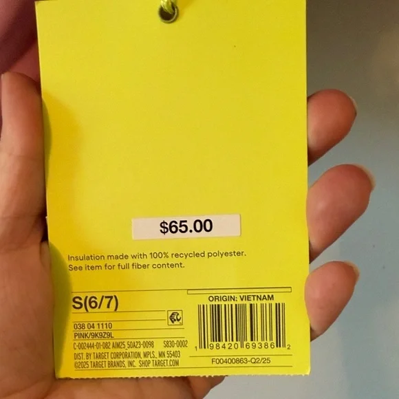 All in Motion Hooded Warm Winter Coat Girls Size Small 6/7 Active Wear Outdoors - Picture 2 of 16